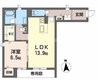 シャーメゾンラヴニーナセカンド 1LDKの間取り