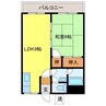 徳富アパート 1LDKの間取り