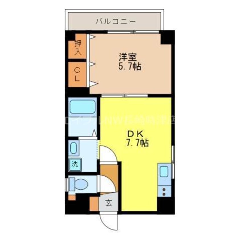 間取図 フェリシア麹屋町