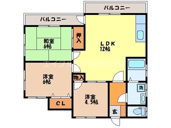 間取図 長崎市電１系統<長崎電気軌道>/崇福寺駅 バス15分長崎バス・星取下車:停歩1分 1階 築19年