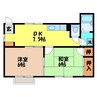ハイネス村嶋 2DKの間取り