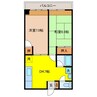 宮田ハイツ 2DKの間取り