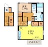 セレッソ 1LDKの間取り
