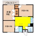 フォーリーフ大宮の間取図