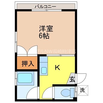 間取図 長崎本線/浦上駅 車移動　8分2km 1階 築37年