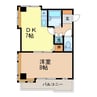 江平若草マンション 1LDKの間取り