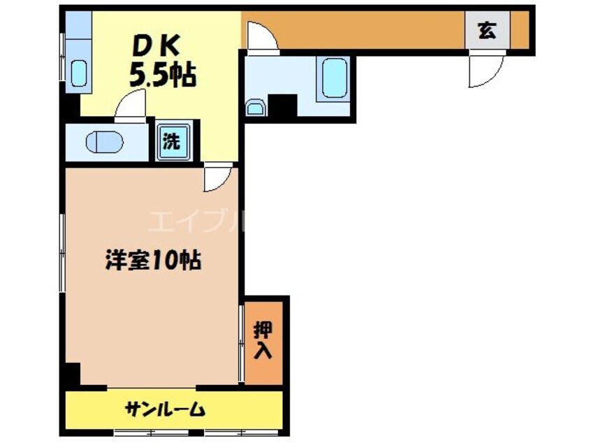 間取図 梶田ビル