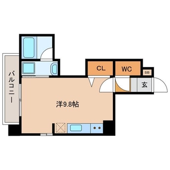 間取図 長崎市電５系統<長崎電気軌道>/浜町アーケード駅 徒歩3分 6階 築11年
