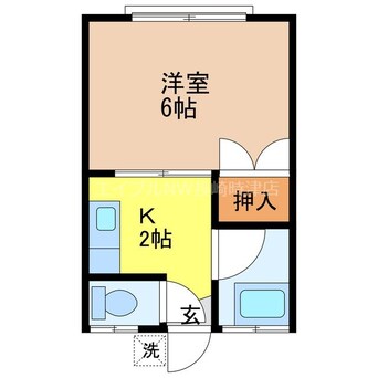 間取図 長崎本線/浦上駅 徒歩29分 2階 築37年