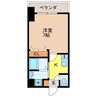 ディノ馬町 1Kの間取り
