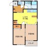 リーブル泉 2LDKの間取り