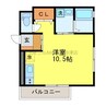 ビジュービスタⅢ 1Rの間取り
