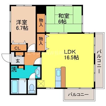 間取図 クリサンセマム菊島