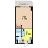 レジュイール花丘 1Kの間取り