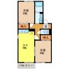 サニーヒルTOGITSU 2DKの間取り