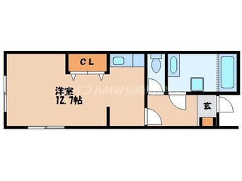 間取図 長崎市電３系統<長崎電気軌道>/蛍茶屋駅 徒歩12分 2階 築12年