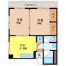上村ビル 2DKの間取り