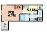 Viale赤迫 1Kの間取り