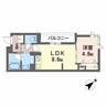 シャーメゾンさかえ町 1LDKの間取り