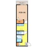 Modernpalazzo眼鏡橋 1Kの間取り