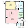 La　Lumiere 1LDKの間取り