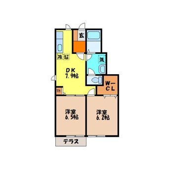 間取図 パラディ3