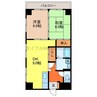 トレジャマンション 2LDKの間取り