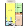 コーポビスタ2 2LDKの間取り
