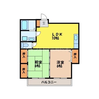 間取図 長崎市電３系統<長崎電気軌道>/諏訪神社駅 徒歩15分 3階 築27年