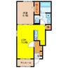 カーサフェリーチェⅣ 1LDKの間取り
