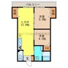 レジデンス滑石 2LDKの間取り