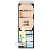 家野町サンロイヤル 2Kの間取り