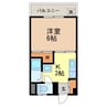 長崎市電１系統<長崎電気軌道>/浦上車庫駅 徒歩8分 3階 築30年 1Kの間取り