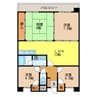 サンシャイン住吉 4LDKの間取り