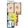 アメニティー鹿尾Ⅱ 2LDKの間取り