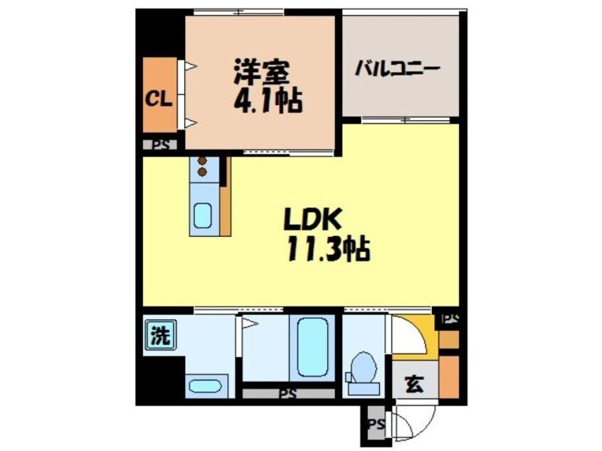 間取図 ＶＩＶＡＣＥ浦上