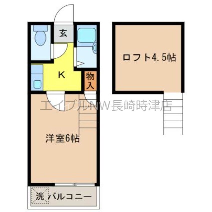 間取図 クイーン・パレスin長崎