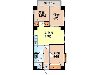 間取図 シャル夢館高尾