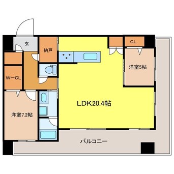 間取図 長崎市電５系統<長崎電気軌道>/石橋駅 徒歩2分 8階 1年未満