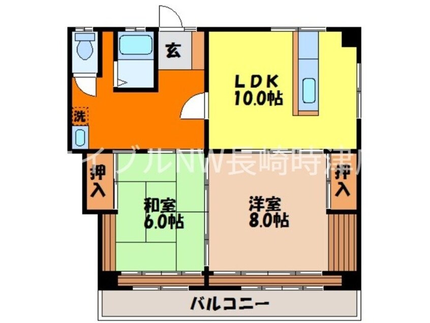 間取図 コーポ館林