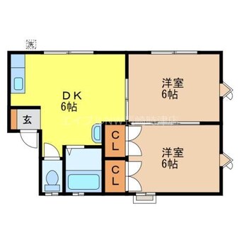 間取図 コーポ綾 A棟