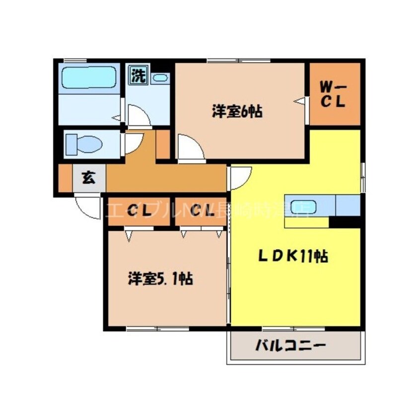 間取図 クレールＭ