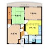 グランドゥール継石 3DKの間取り
