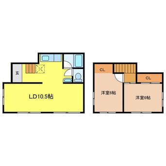 間取図 長崎市電１系統<長崎電気軌道>/崇福寺駅 徒歩15分 1階 築28年