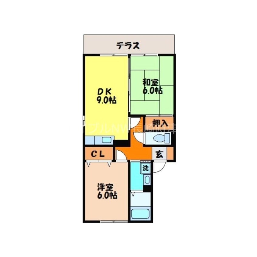 間取図 セジュールHAMA B