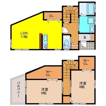 間取図 川上町貸家 松石邸