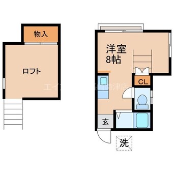 間取図 レスポワール石神