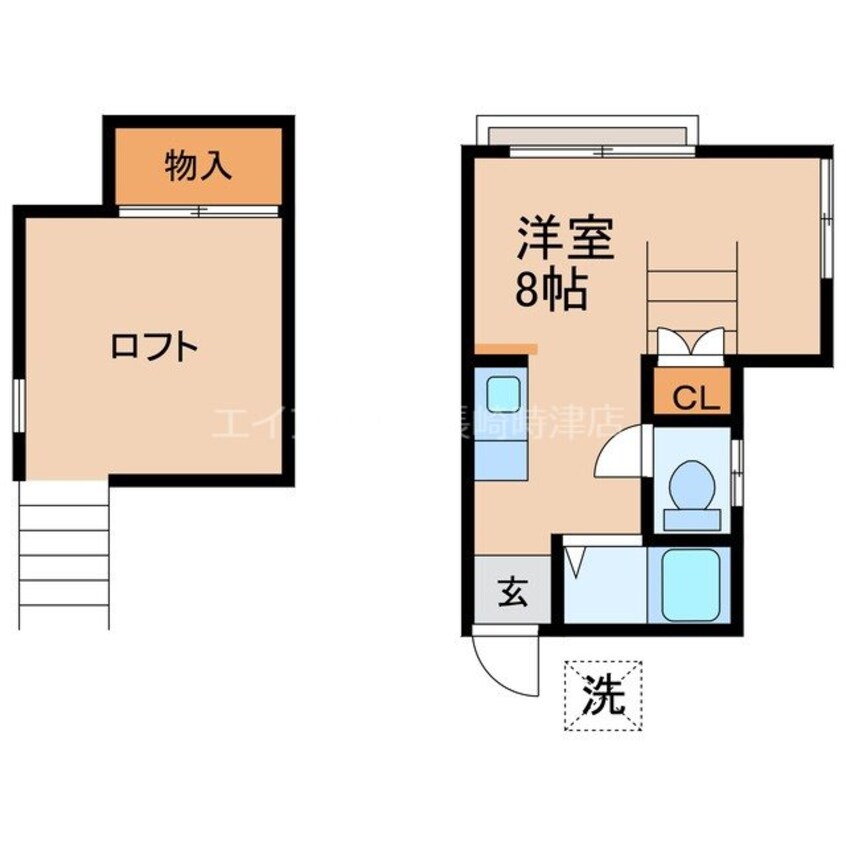 間取図 レスポワール石神