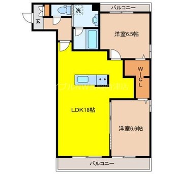 間取図 プレディアコート平野町