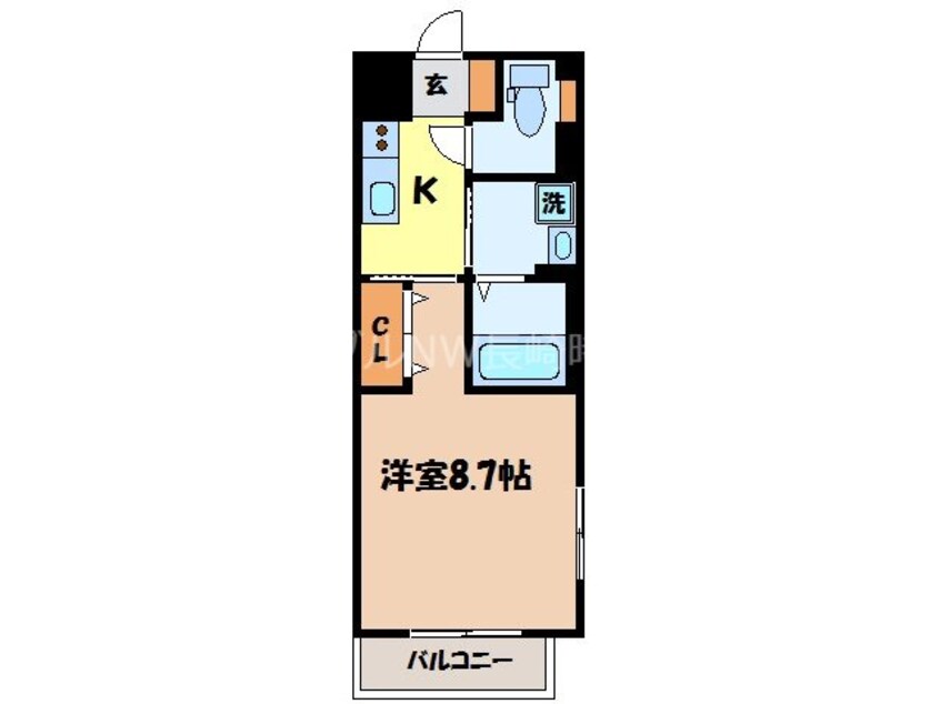 間取図 長崎本線/西浦上駅 徒歩6分 2階 築8年